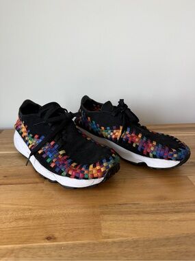 Nike Black Multicolor Woven Sneakers W 11.5